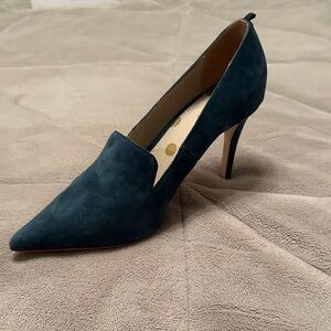 Boden Teal Suede Heels